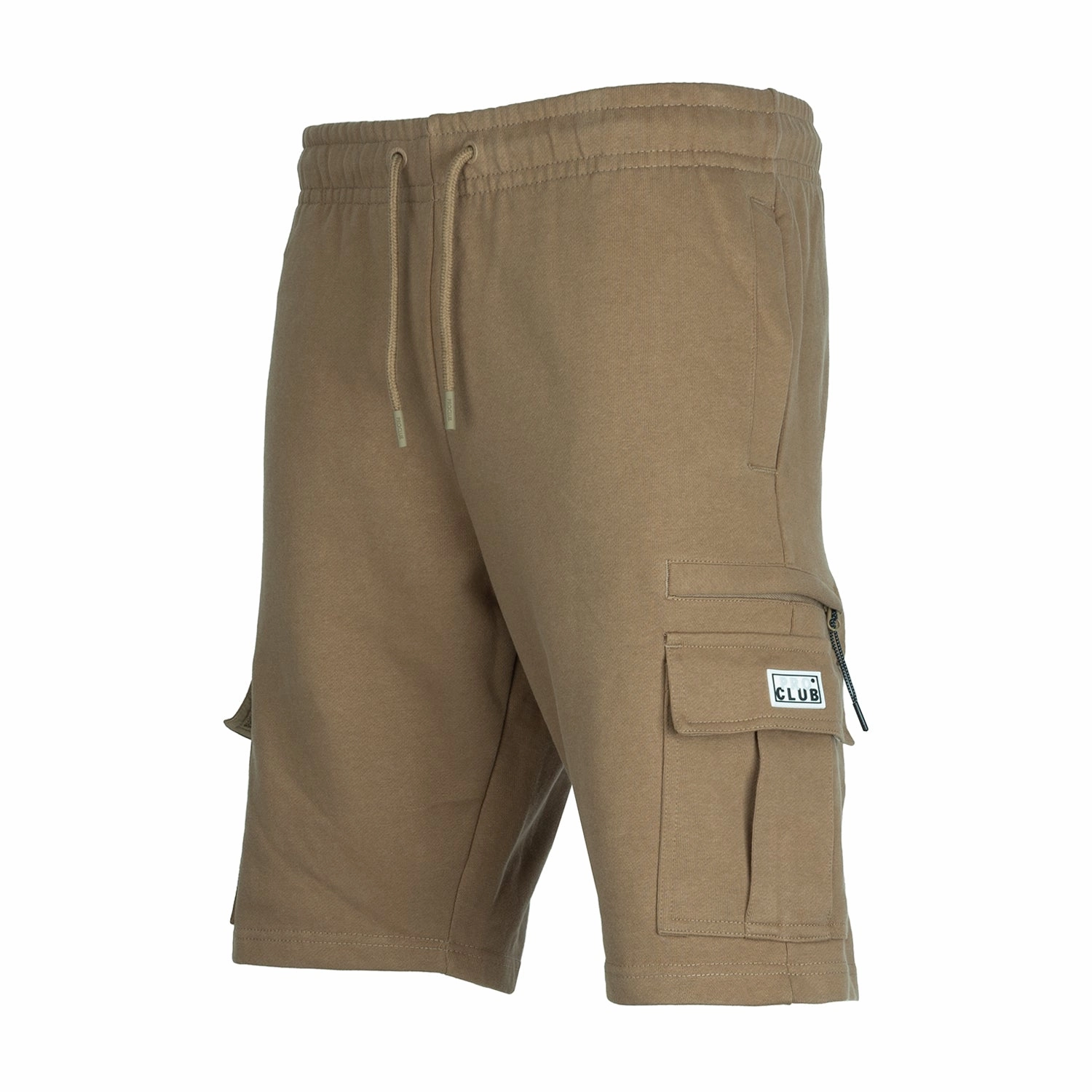 camping clothes Recycled Polyester Blend French Terry Cargo Shorts - Mens
