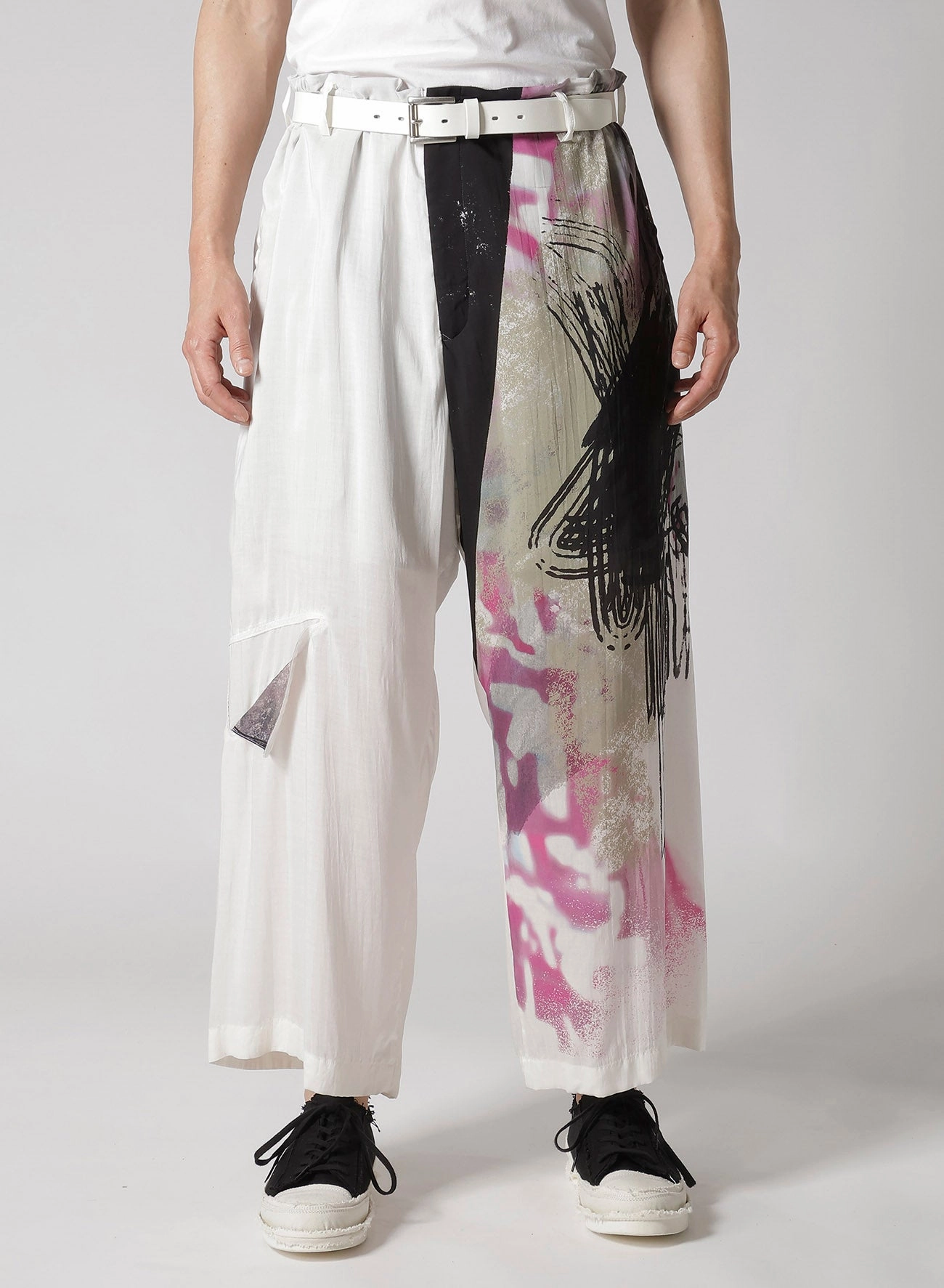 Day Comfort GREY PRINTED PANTS