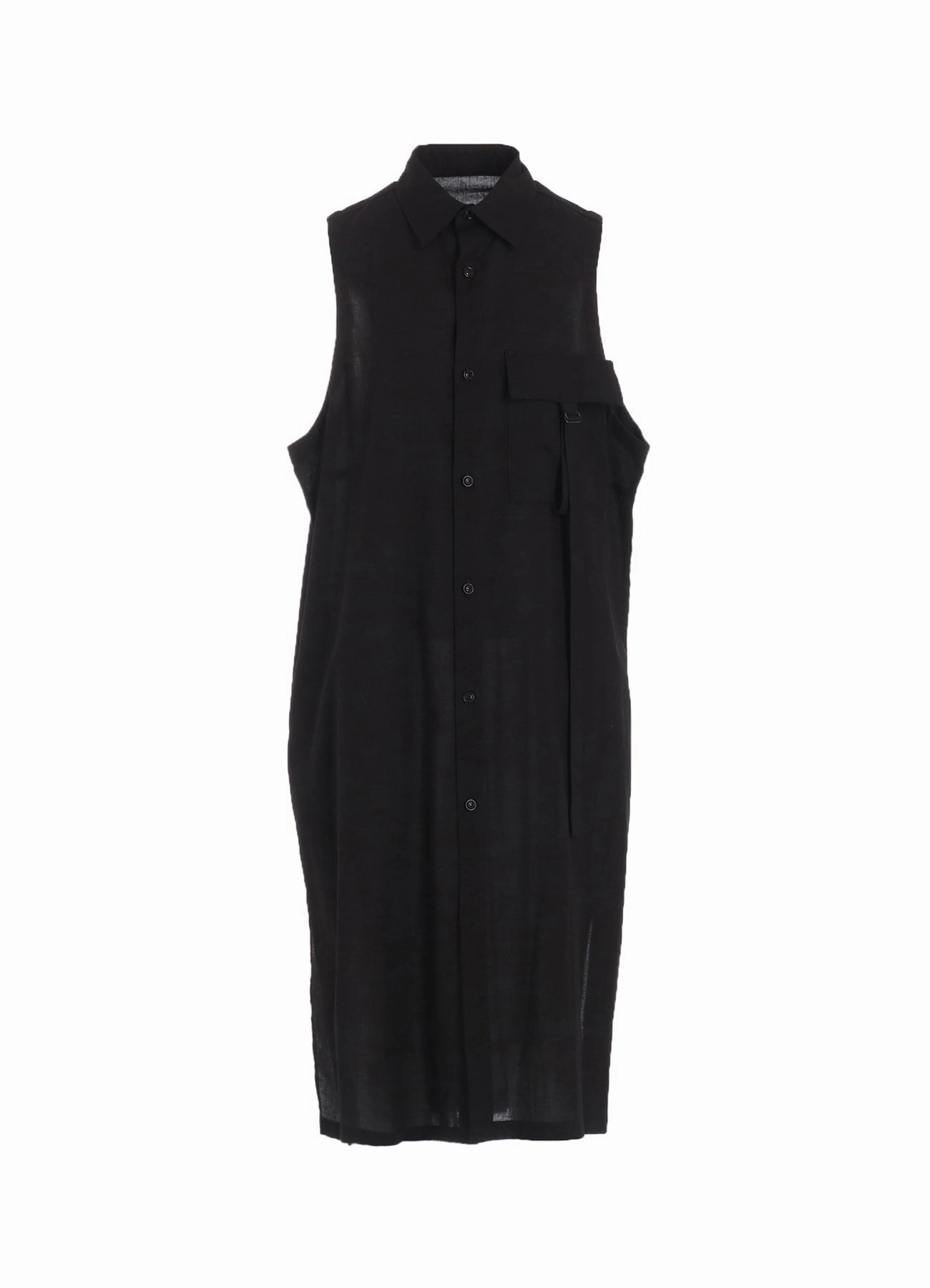 COTTON BOYLE VIYELLA SLEEVELESS SHIRT DRESS Mood Look