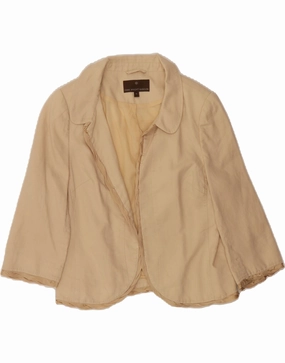 Business Chic Comfortable Business FENN WRIGHT MANSON Womens Blazer Jacket UK 14 Large Beige Linen