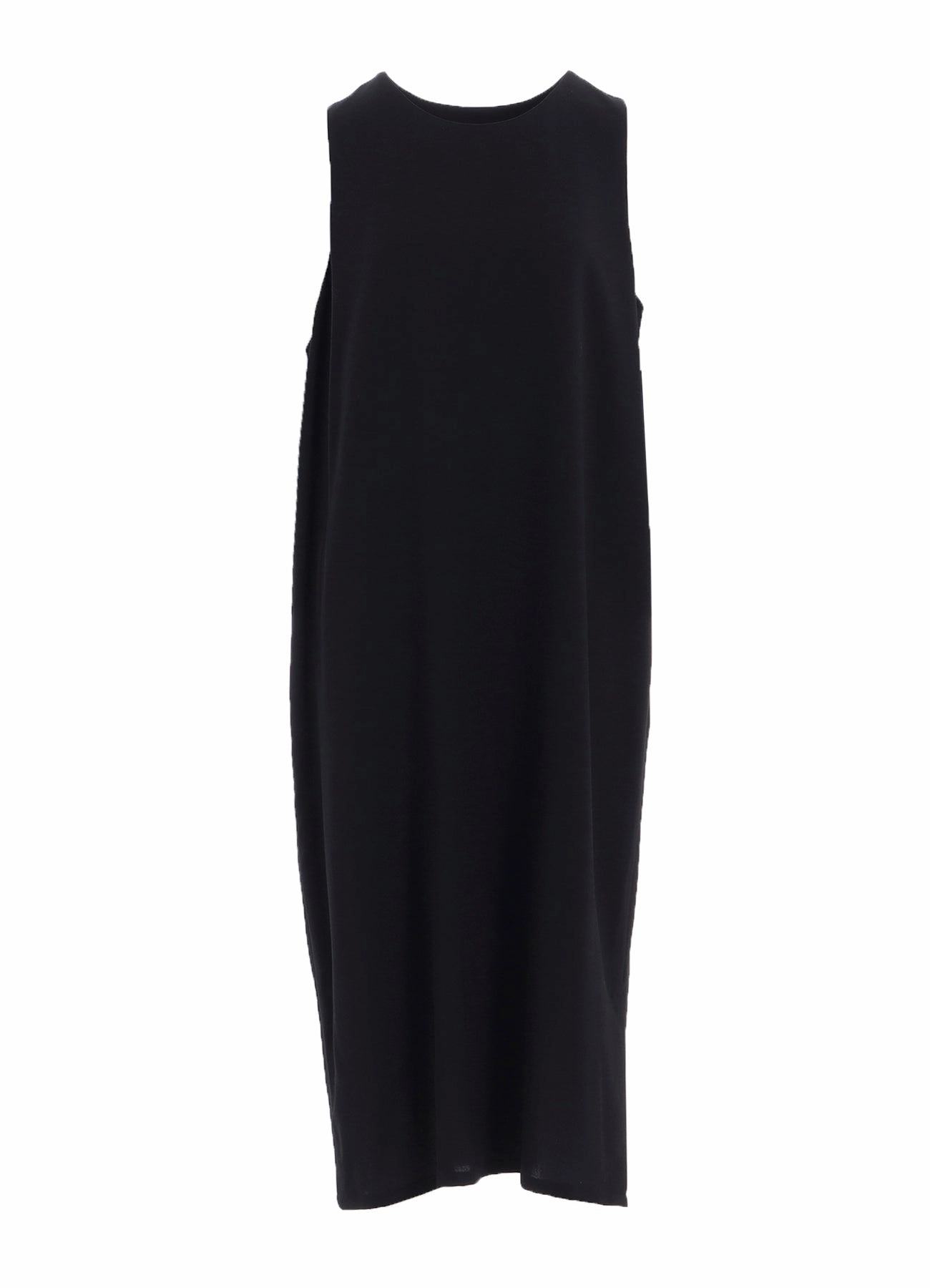 Collared WOOL SERGE SLEEVELESS DRESS