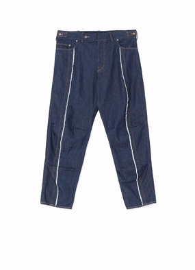 Luxe Look 8OZ DENIM PANTS WITH RIPPED LINE DETAIL