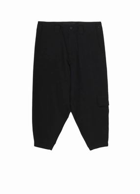 WOOL GABARDINE LEFT SIDE POCKET PANTS SoftTouchFinish Durable Hem