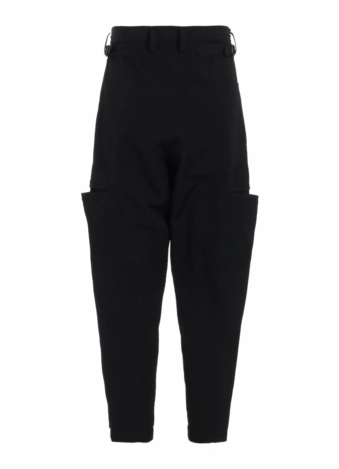 Tight Waist WOOL GABARDINE TAPERED PANTS