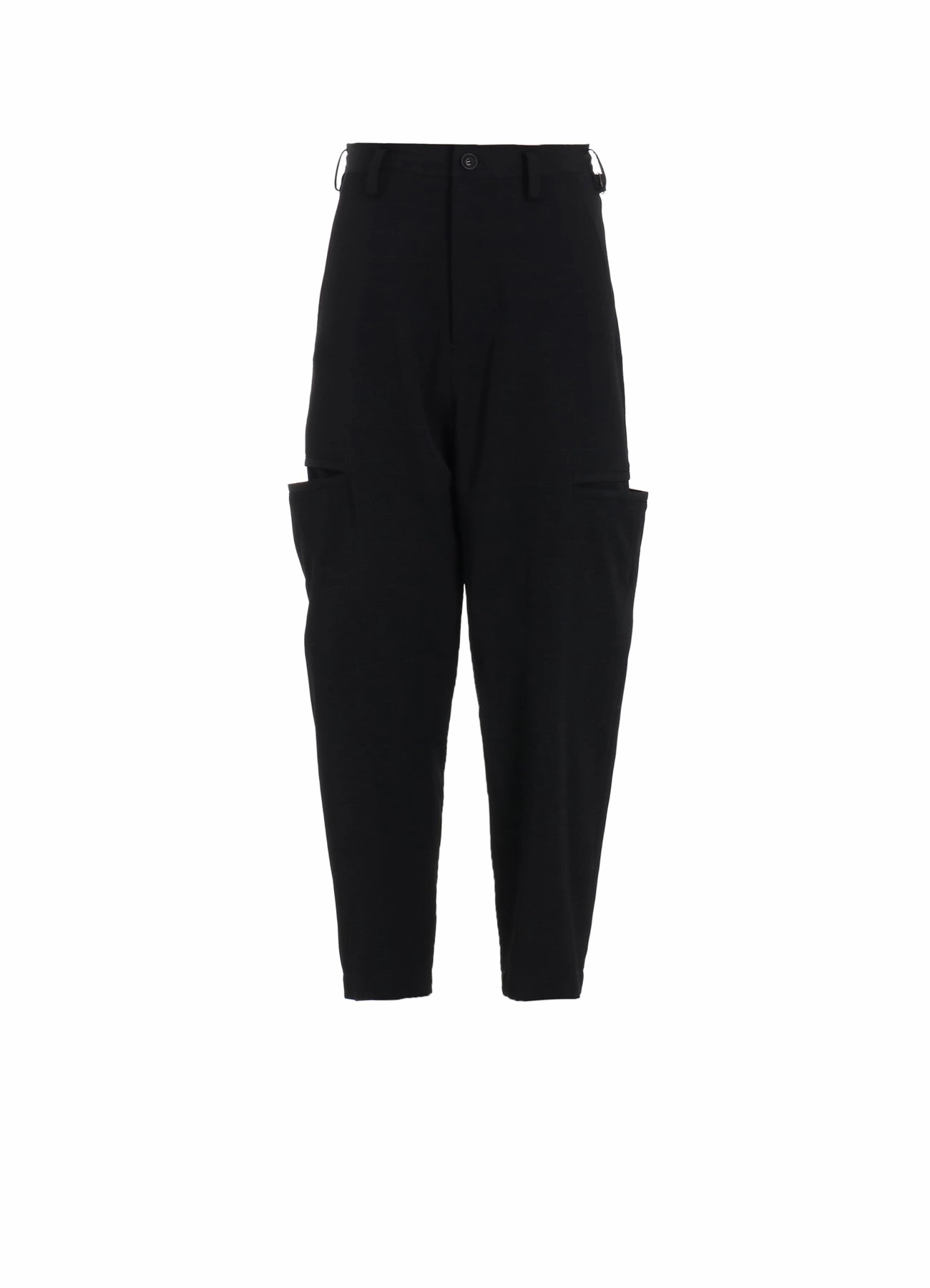 WOOL GABARDINE TAPERED PANTS Chic casual