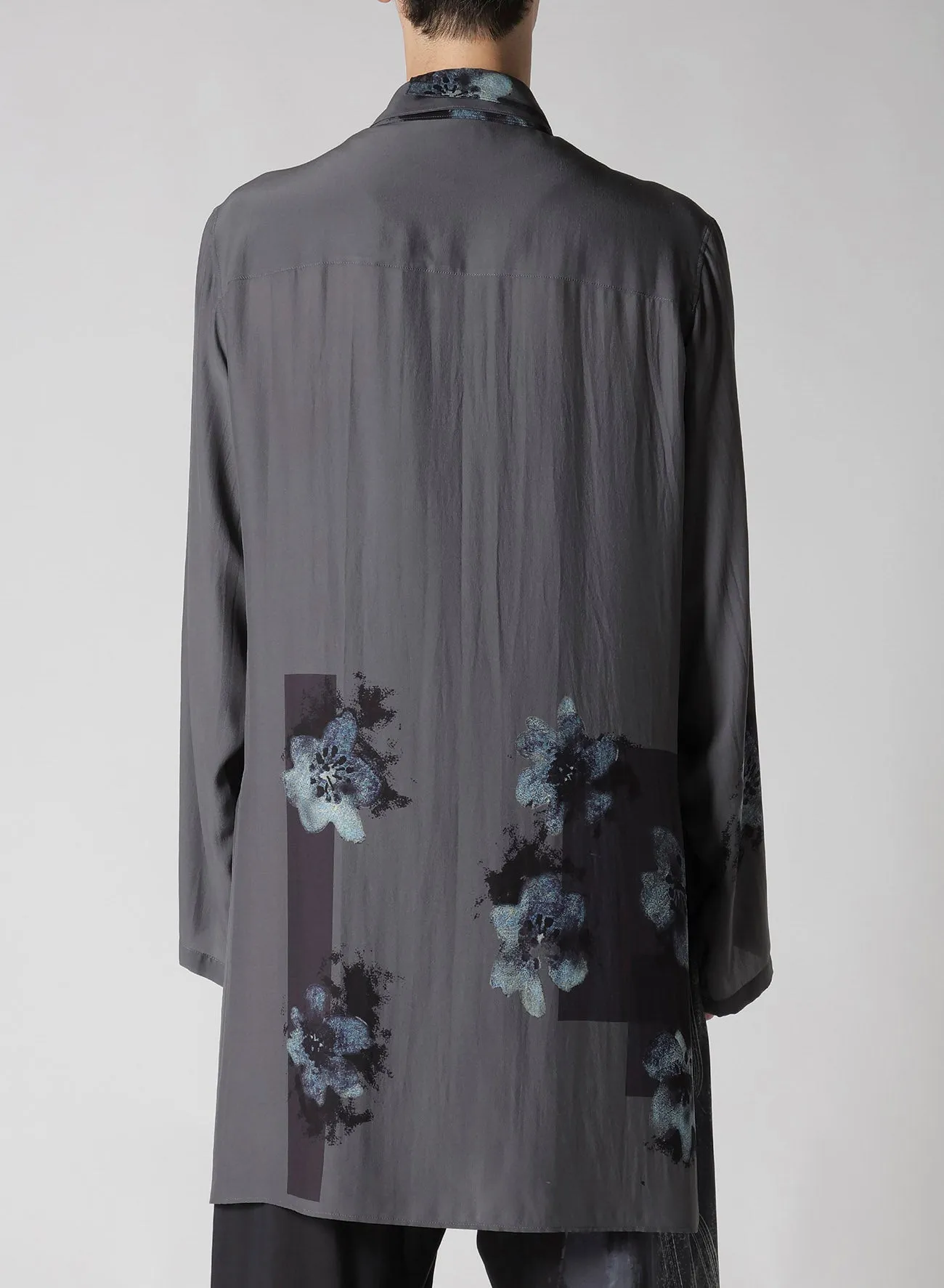 SMALL FLOWERS 3COLLAR SHIRT Double Needle Hemming