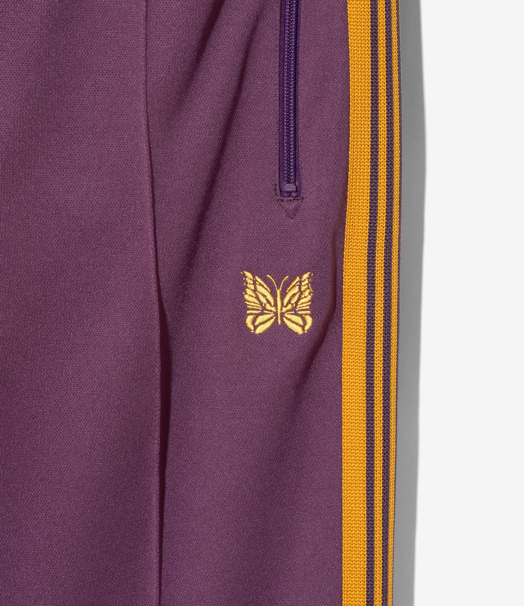 Cozy Design Narrow Track Pant ?C Purple Smooth Polyester