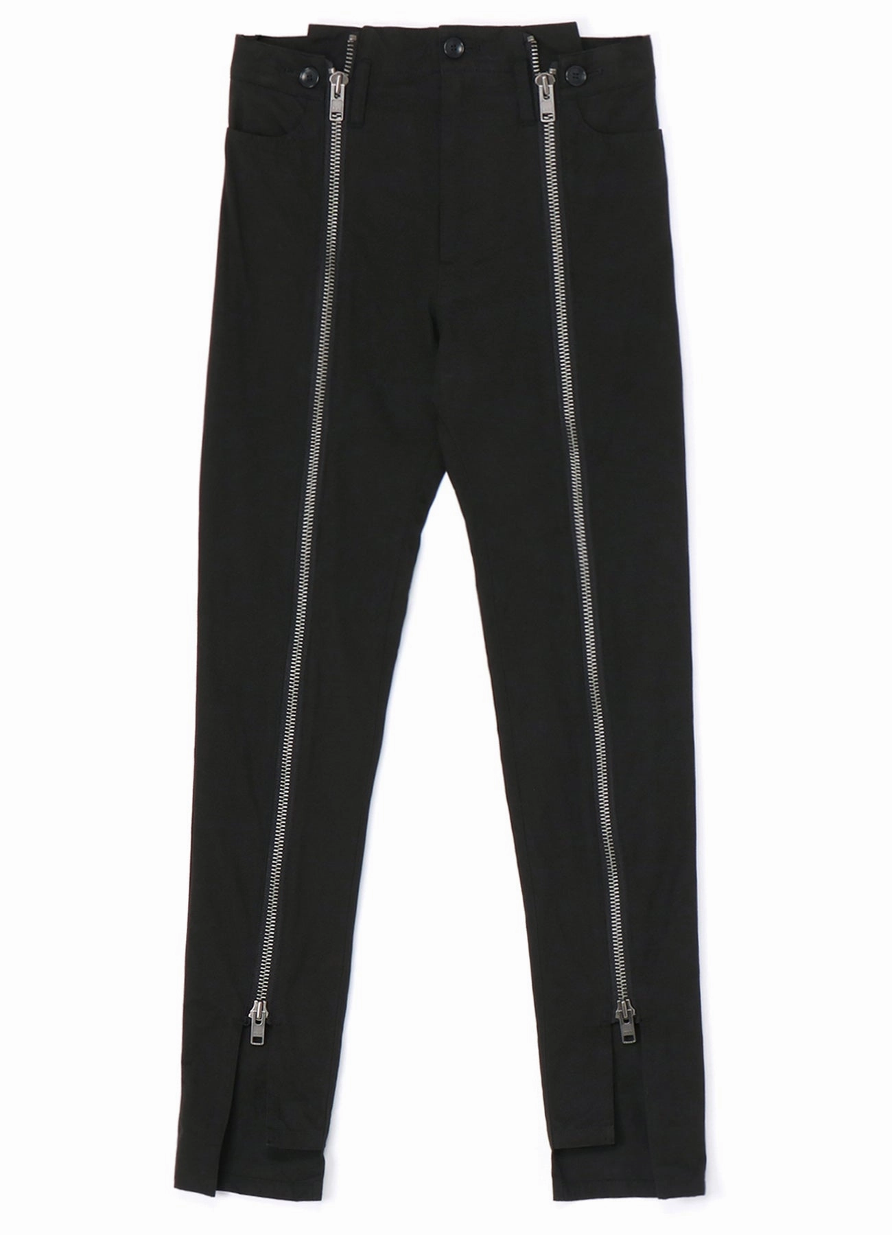 SLIM FIT PANTS WITH LEG ZIPPERS Casual Performance Wear