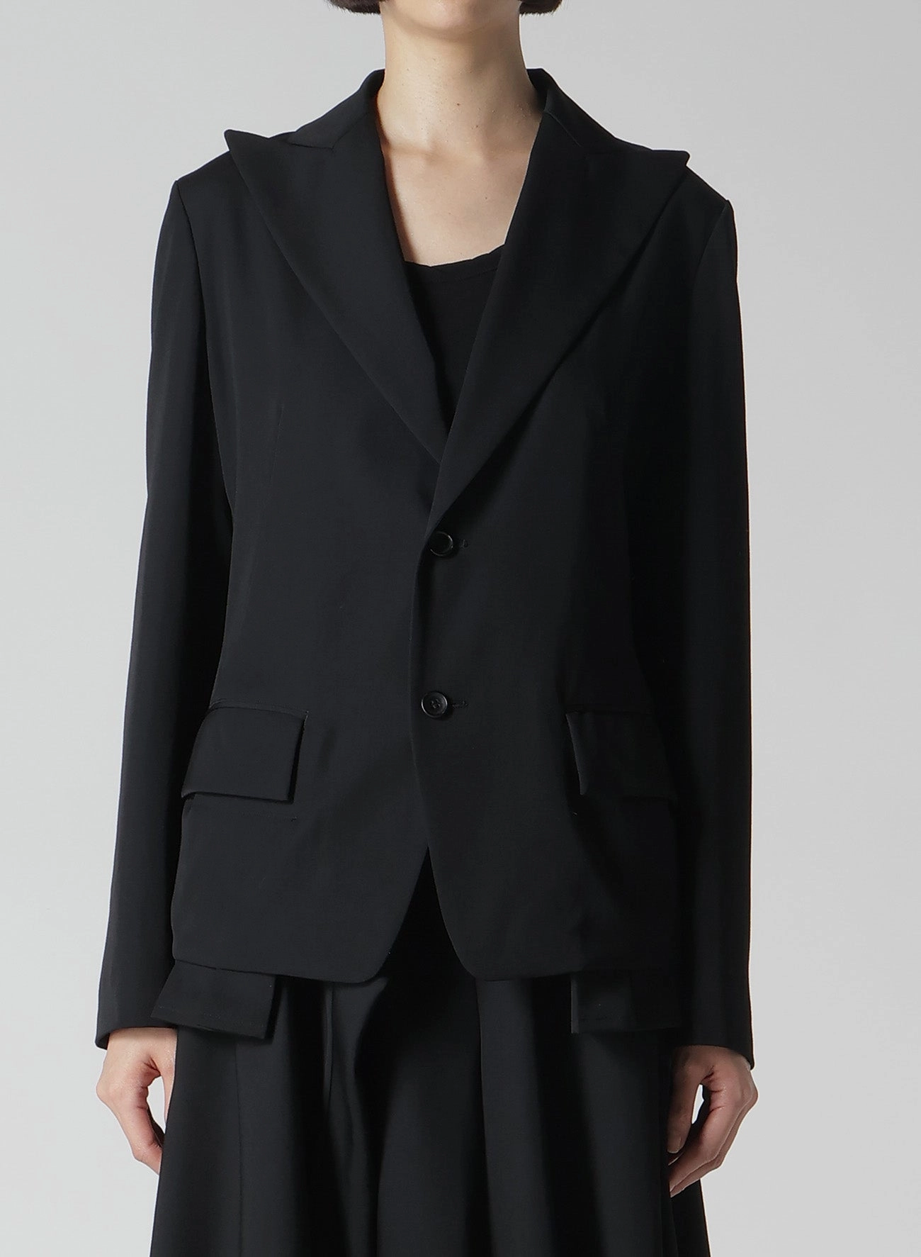 Abrasion Resistant Panels Long-sleeved GABARDINE PLEATS DETAIL JACKET