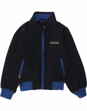 WOOLRICH Baby Boys Bomber Jacket 18-24 Months Black Colourblock Polyester NonBulky Midweight Build