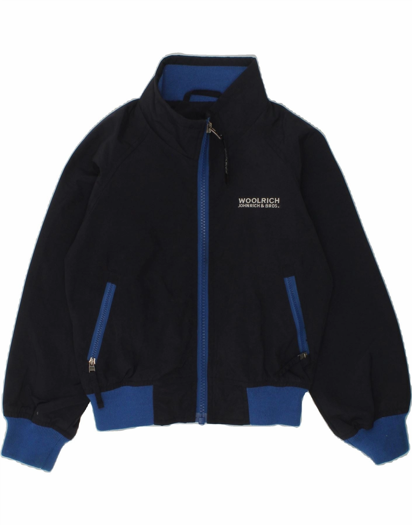 WOOLRICH Baby Boys Bomber Jacket 18-24 Months Black Colourblock Polyester NonBulky Midweight Build