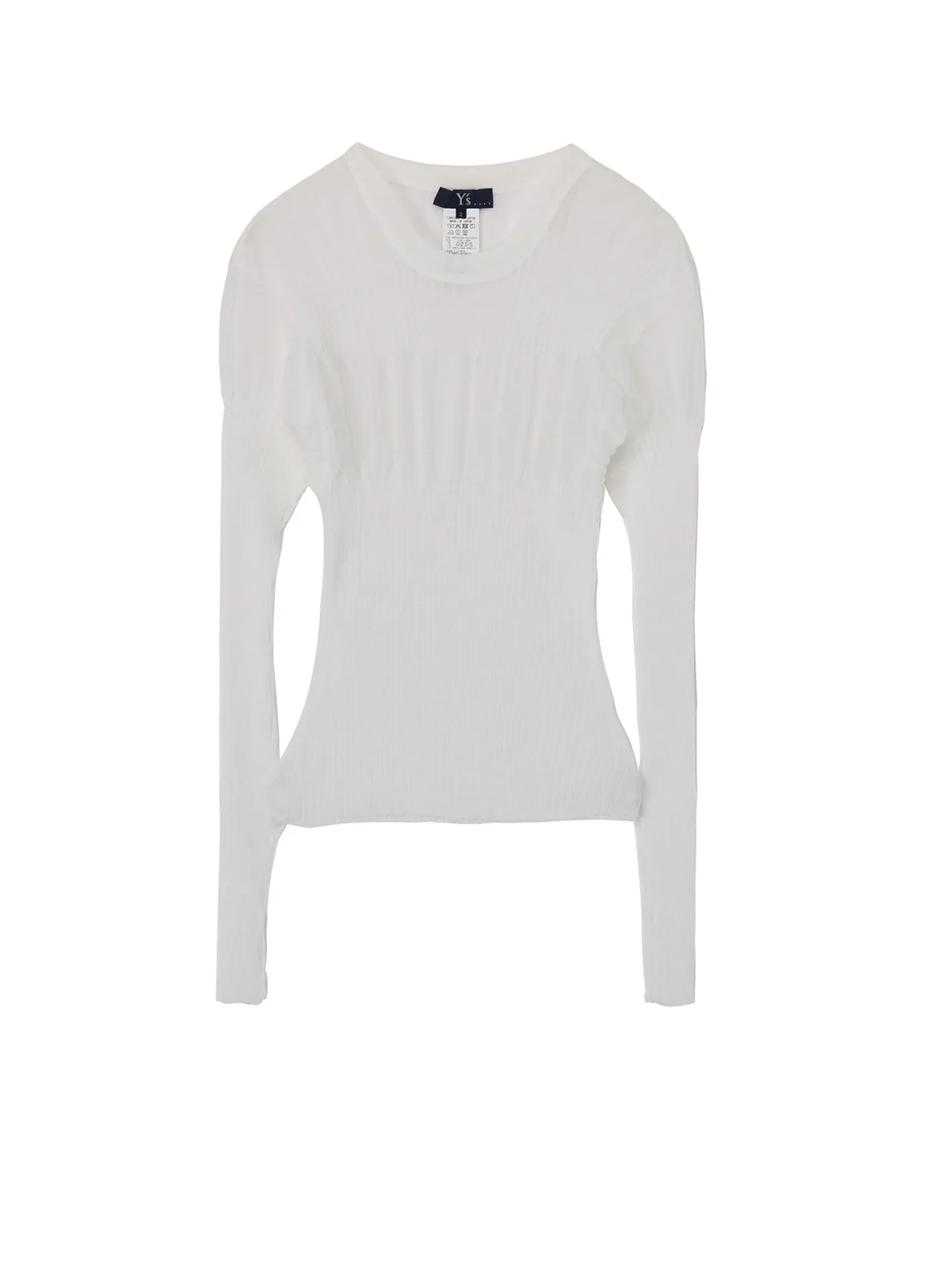 SHEER RIBBED KNIT MicrofiberBlend Texture