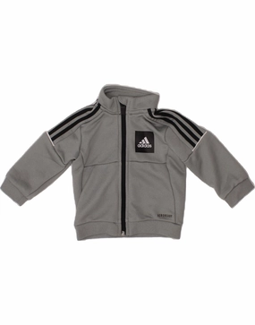 Outdoor Gear ADIDAS Baby Boys Aeroready Graphic Tracksuit Top Jacket 6-9 Months Grey
