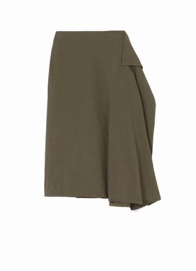 Sport Layer 30/-COTTON TWILL DRAPE DETAIL SKIRT PANTS