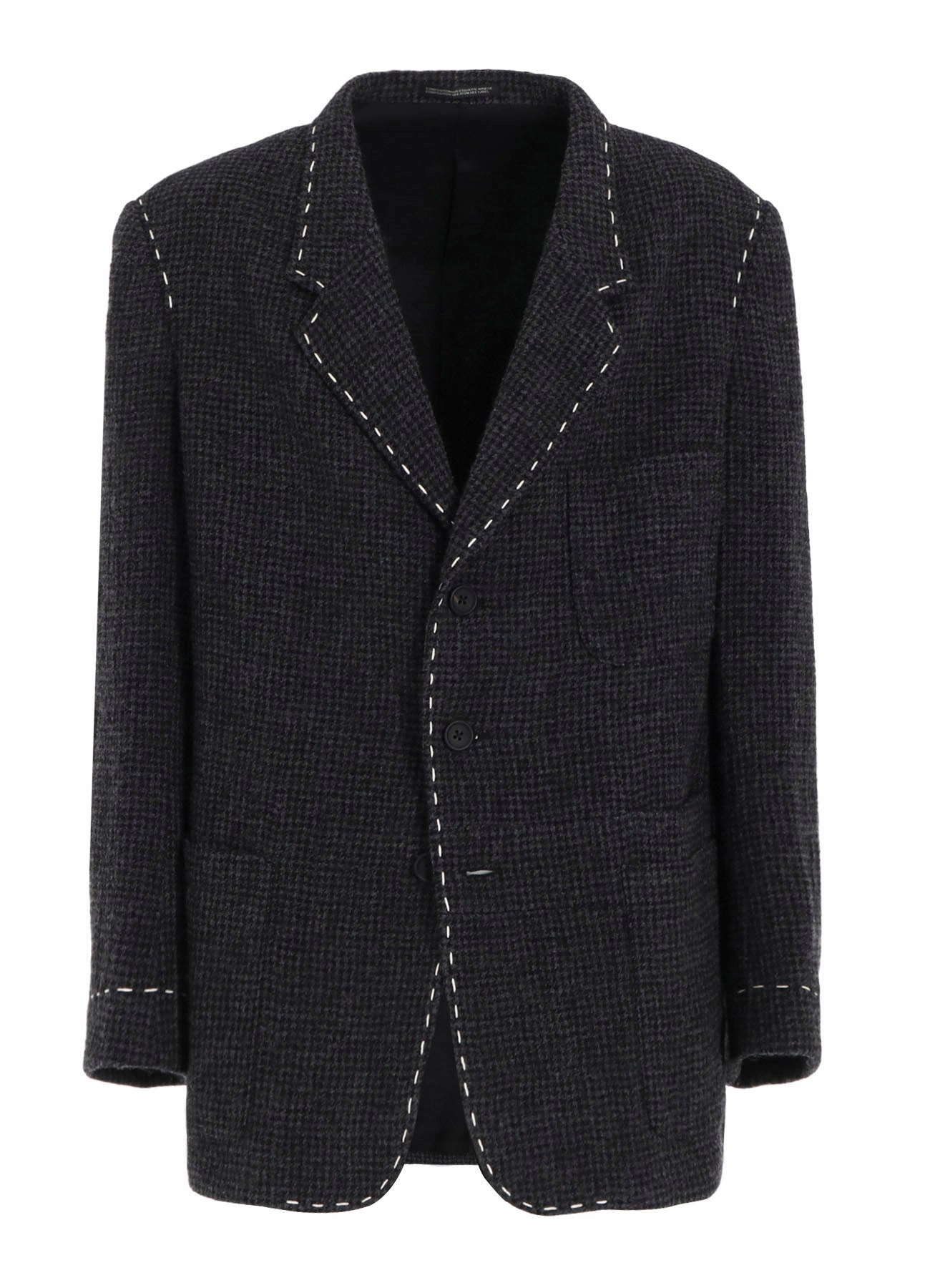 Trail Style HOUNDSTOOTH JACKET WITH LEFT PANEL AND HAND STITCH