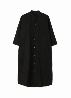 Coral Soft Minimal Fit DOUBLE GAUZE OPEN FRONT 3/4 SLEEVE DRESS (M)