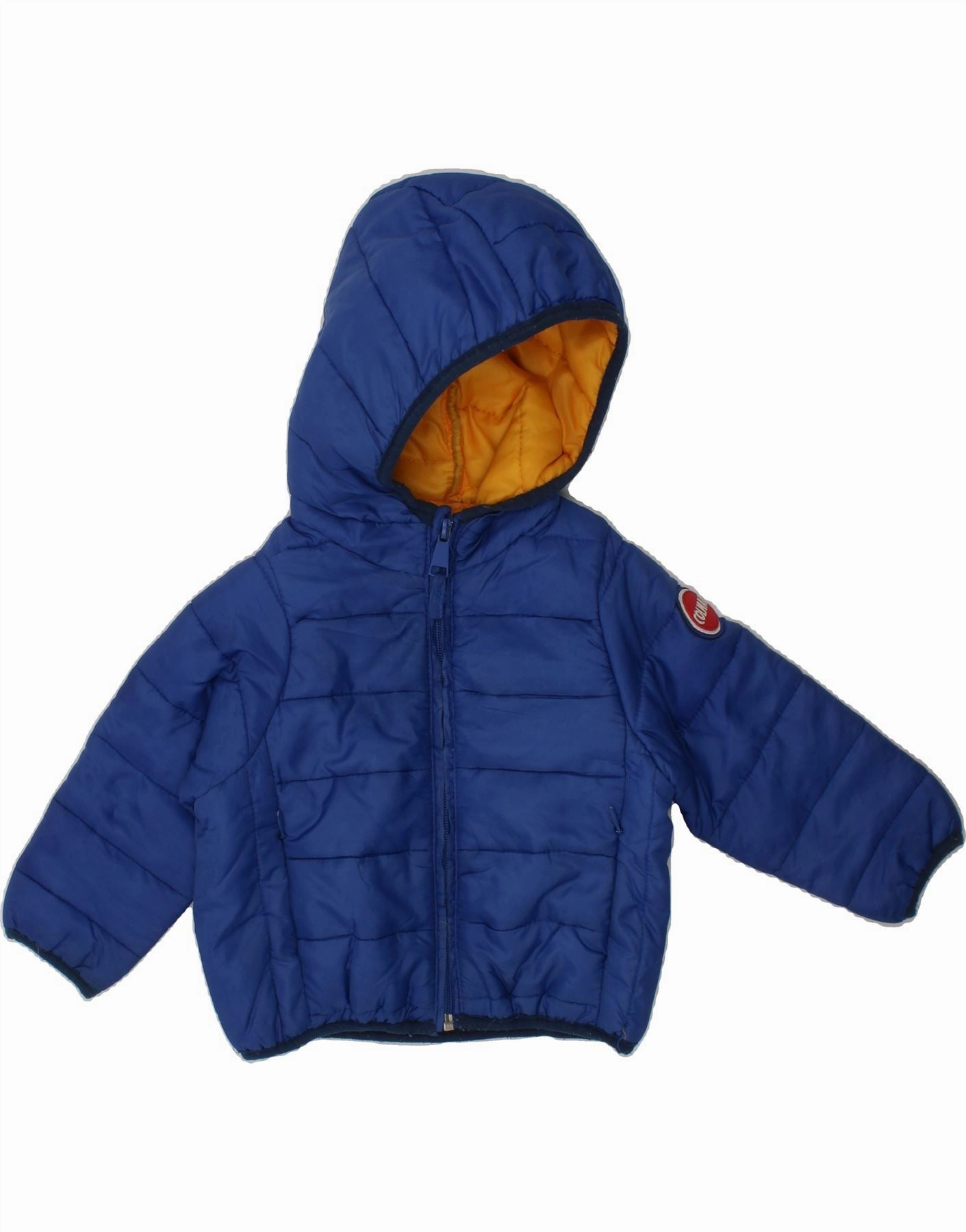 COLMAR Baby Boys Hooded Padded Jacket 9-12 Months Blue Stylish Protection Advantage