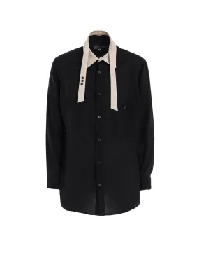 CELLLOSE LOAN RIBBON SPARE COLLAR BLOUSE Stylish Element