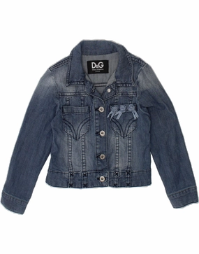 suitable for self use Walk DOLCE & GABBANA Baby Girls Denim Jacket 9-12 Months Blue Cotton