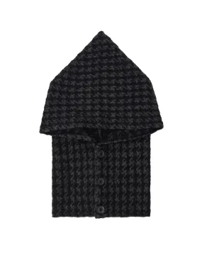 HOUNDSTOOTH L BALACLAVA PreShrunk Material Seamless Circular Knit