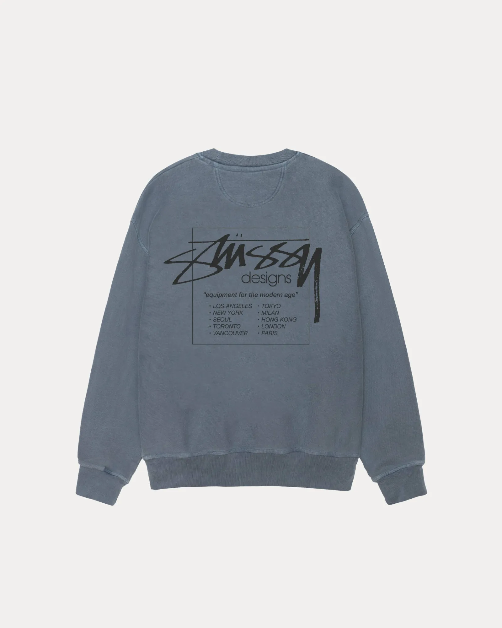 MODERN AGE PIG. DYED CREW Cozy Feel Fashion Statement