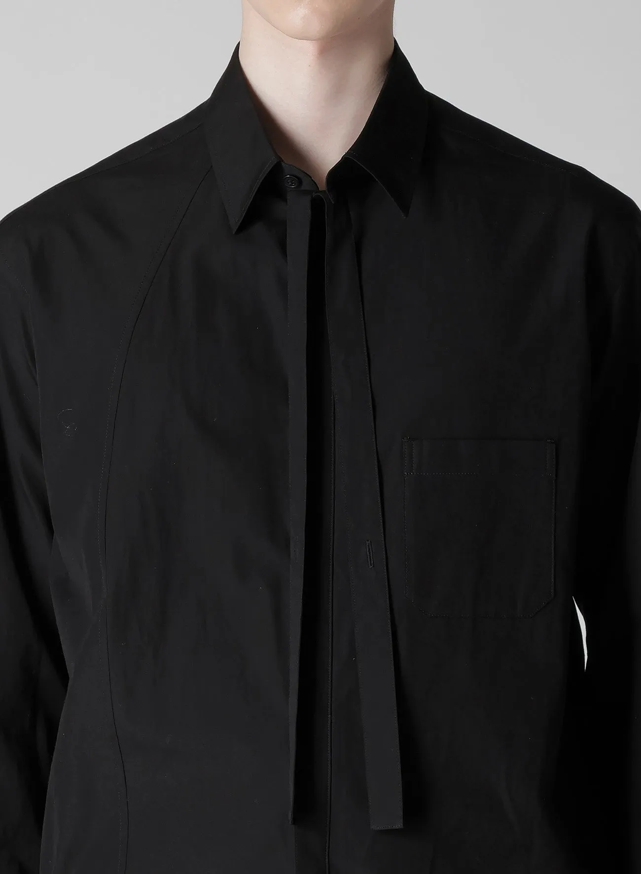 Local Favorite Camouflage Style 100/2 BROAD SWITCHING BLOUSE WITH BOWTIE