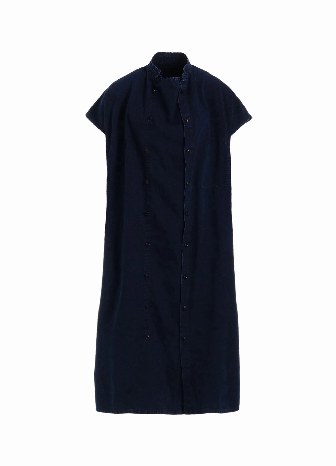 Relaxed-fit gown Easy Flow 6OZ BLEACHED DENIM FRENCH SLEEVE SHIRT DRESS