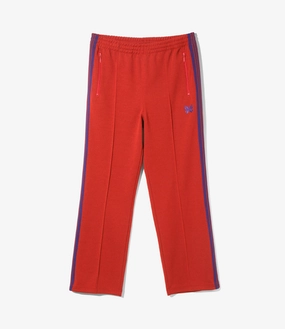 Seamless Design Track Pant ?C Red Smooth Polyester