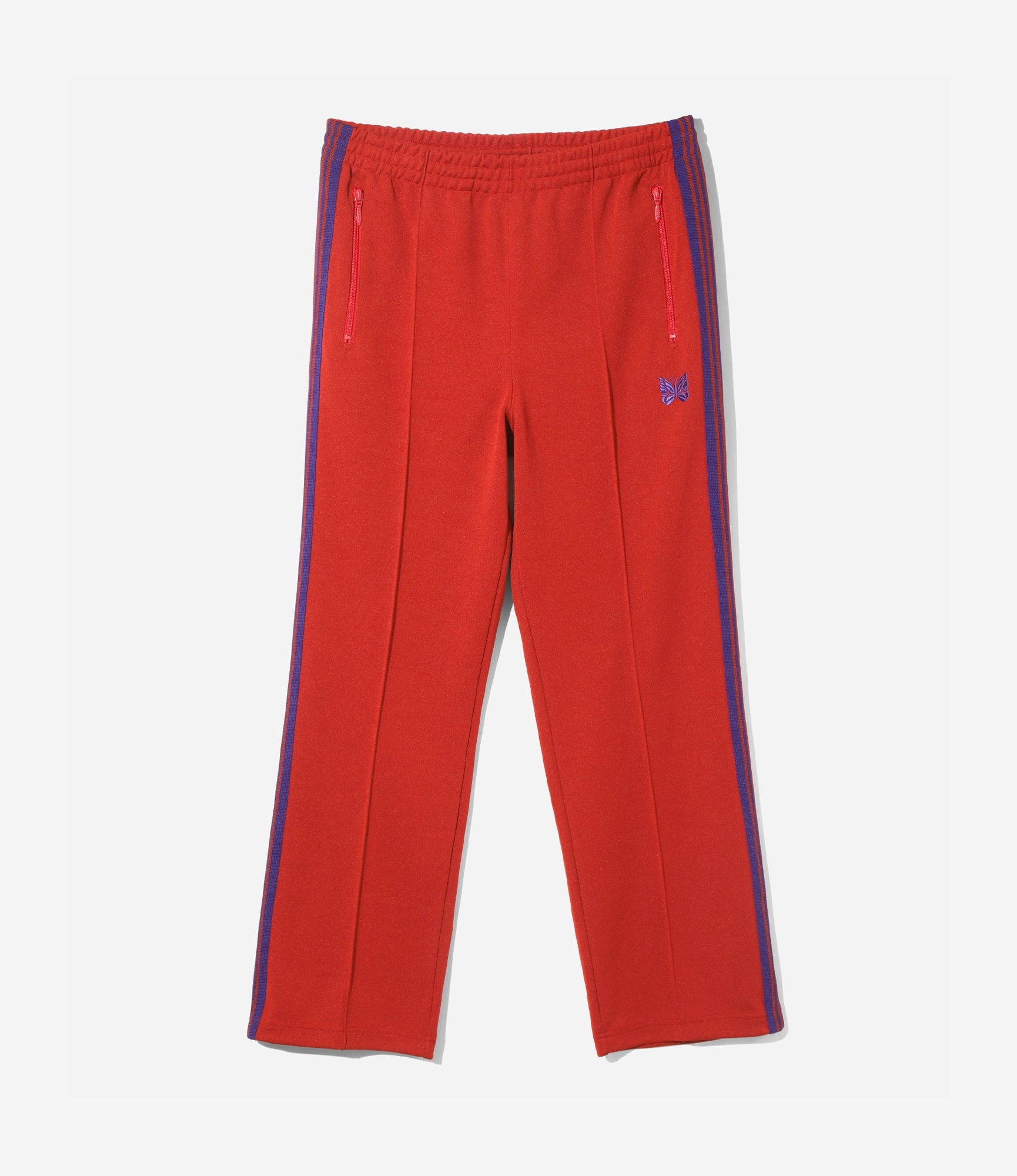 Seamless Design Track Pant ?C Red Smooth Polyester