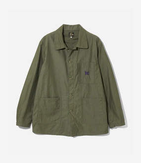 Coverall ?C Olive Reversed Sateen Preppy