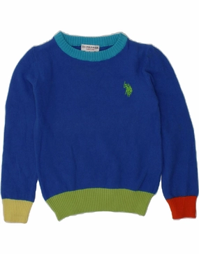 Weekend Comfort U.S. POLO ASSN. Baby Boys Crew Neck Jumper Sweater 18-24 Months Blue