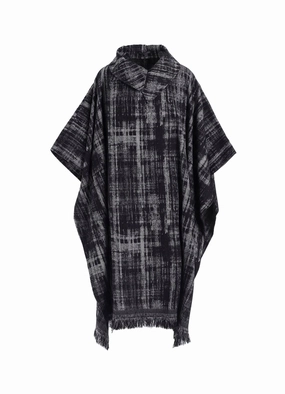FADED PLAID JACQUARD CLOAK Breathable Outer Shell