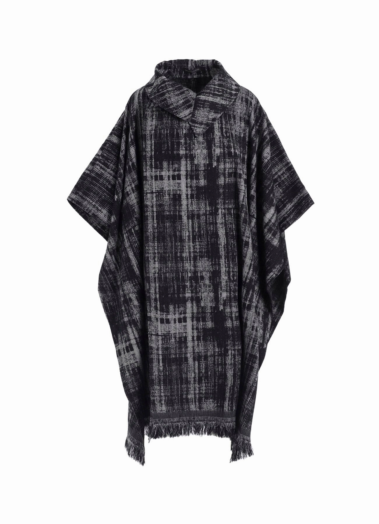 FADED PLAID JACQUARD CLOAK Breathable Outer Shell