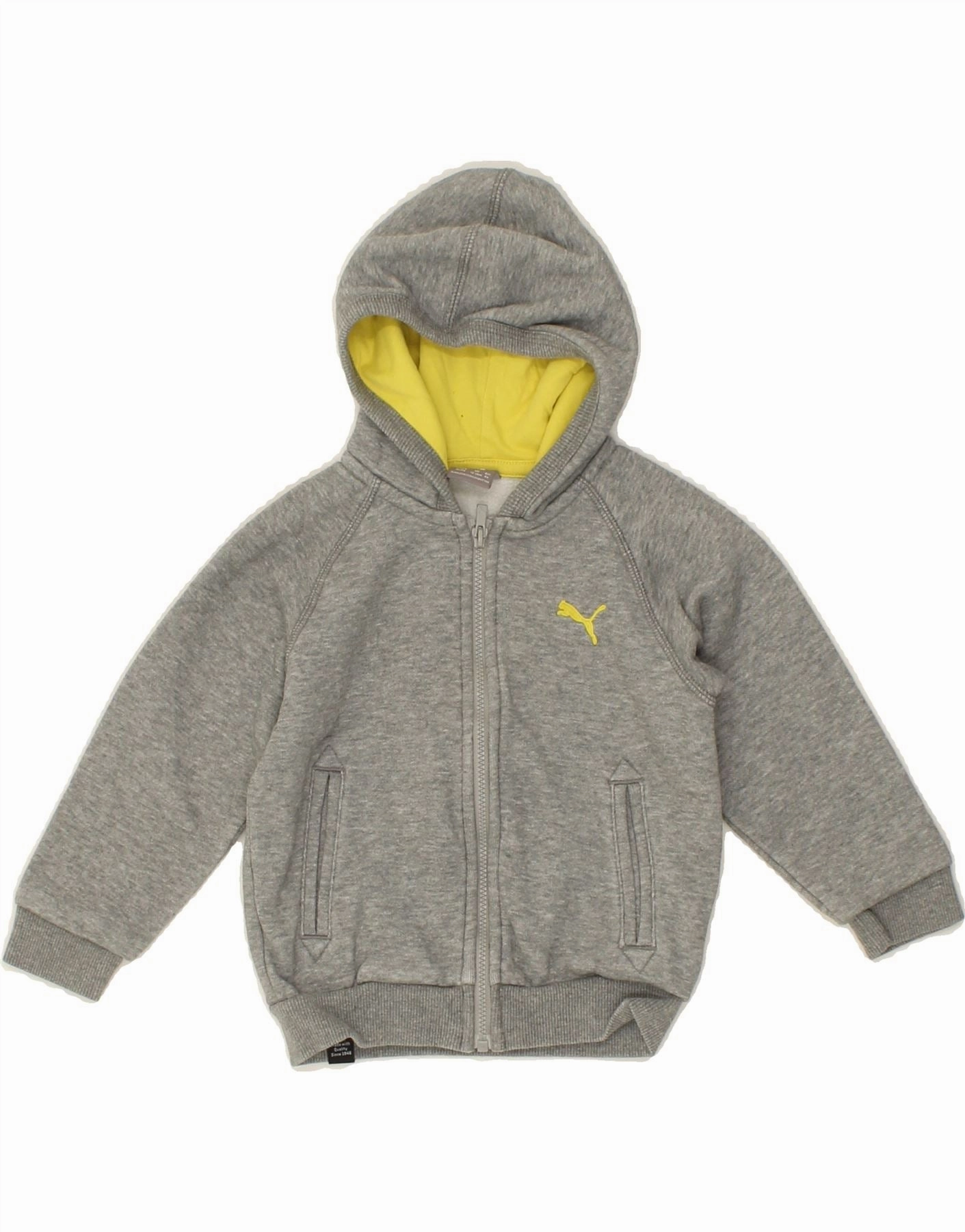 Layer Trend Modern Layer PUMA Baby Boys Zip Hoodie Sweater 12-18 Months Grey Cotton