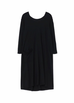 1/60 LUMINARY WOOL BACKSIDE OPENED SHIRT DRESS Tiered Skirt Cool Layers