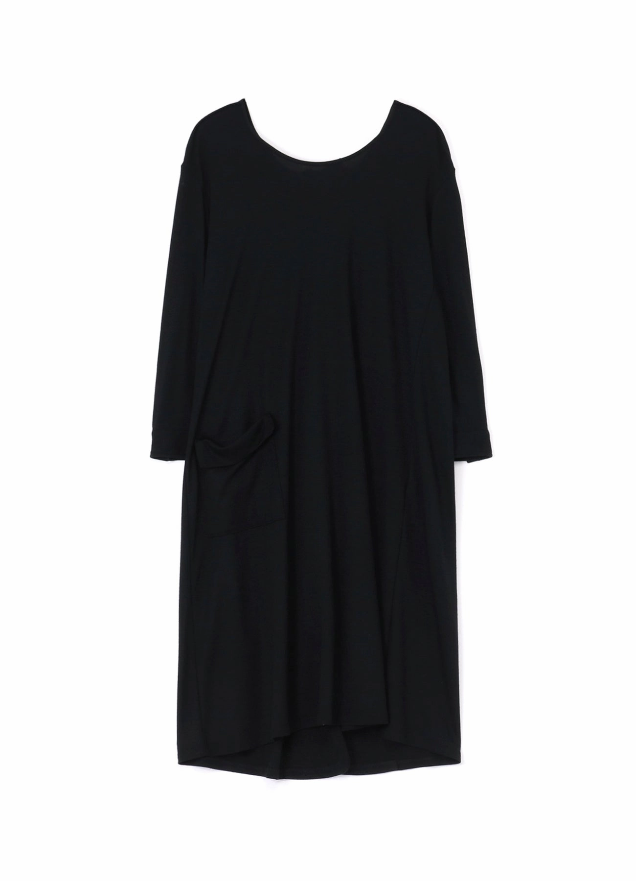 1/60 LUMINARY WOOL BACKSIDE OPENED SHIRT DRESS Tiered Skirt Cool Layers