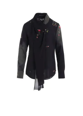 80 modal PT STOLE DETAIL BLOUSE Unstructured Shoulder