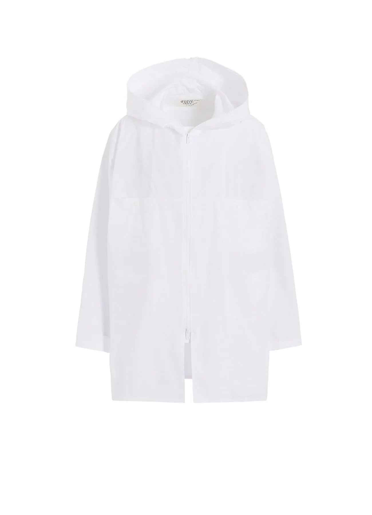 P?100/2 BROAD ZIP UP HOODIE SHIRT Unisex style Runway Inspired