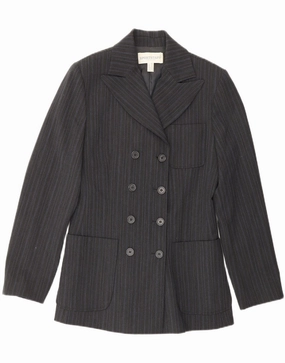 Tailored for Success Luxury Wear SPORTSTAFF Womens Blazer Jacket UK 10 Smalll Grey Pinstripe