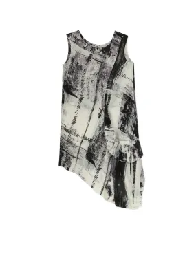 Winter Essentials holiday season CU/ LAWN BLURRED CHECK GATHERED BLOUSE