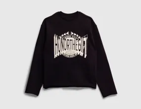 Spring Wear Printed Detail Honor The Gift Honor Club Crewneck / Black