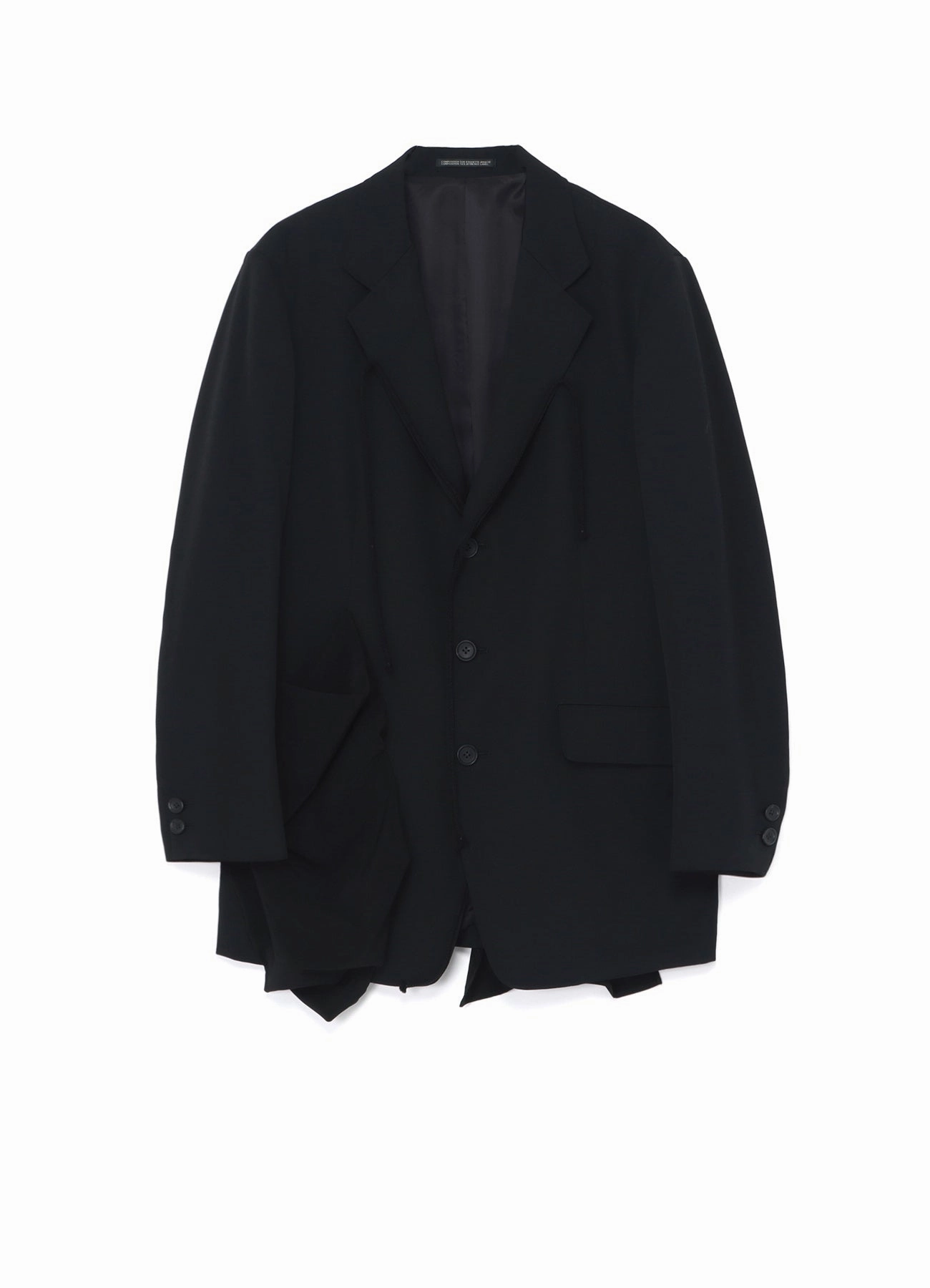 Assessment WOOL GABARDINE LEFT SIDE DRAPED JACKET