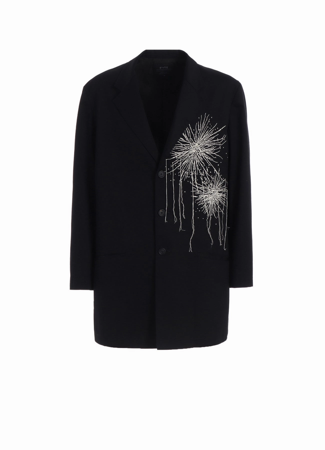 FIREWORKS EMBROIDERY LONG JACKET high-end