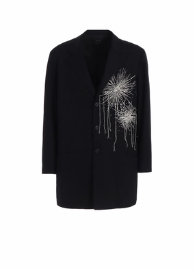 FIREWORKS EMBROIDERY LONG JACKET high-end