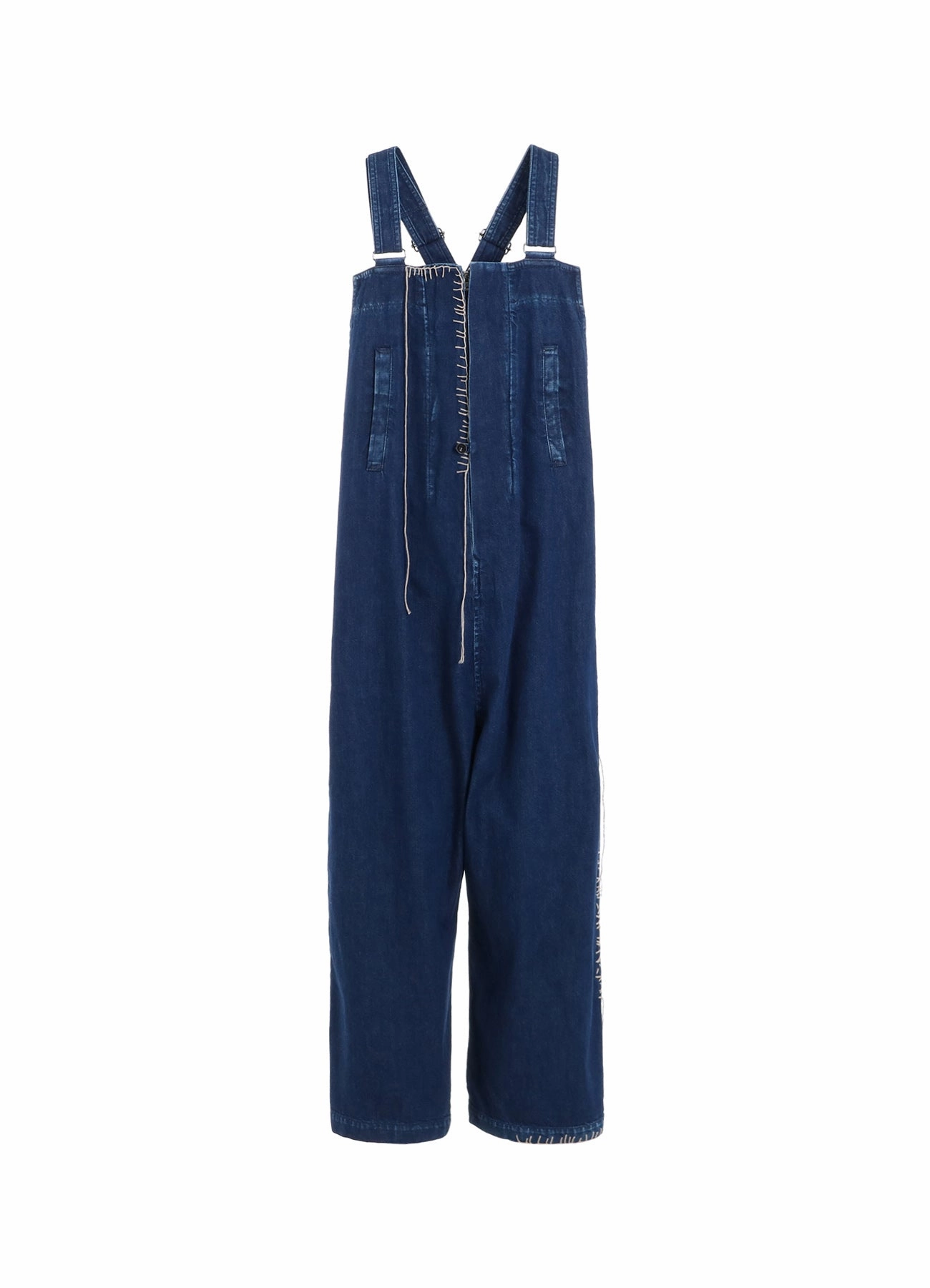 SPOTTED DENIM OVERALLS understated look