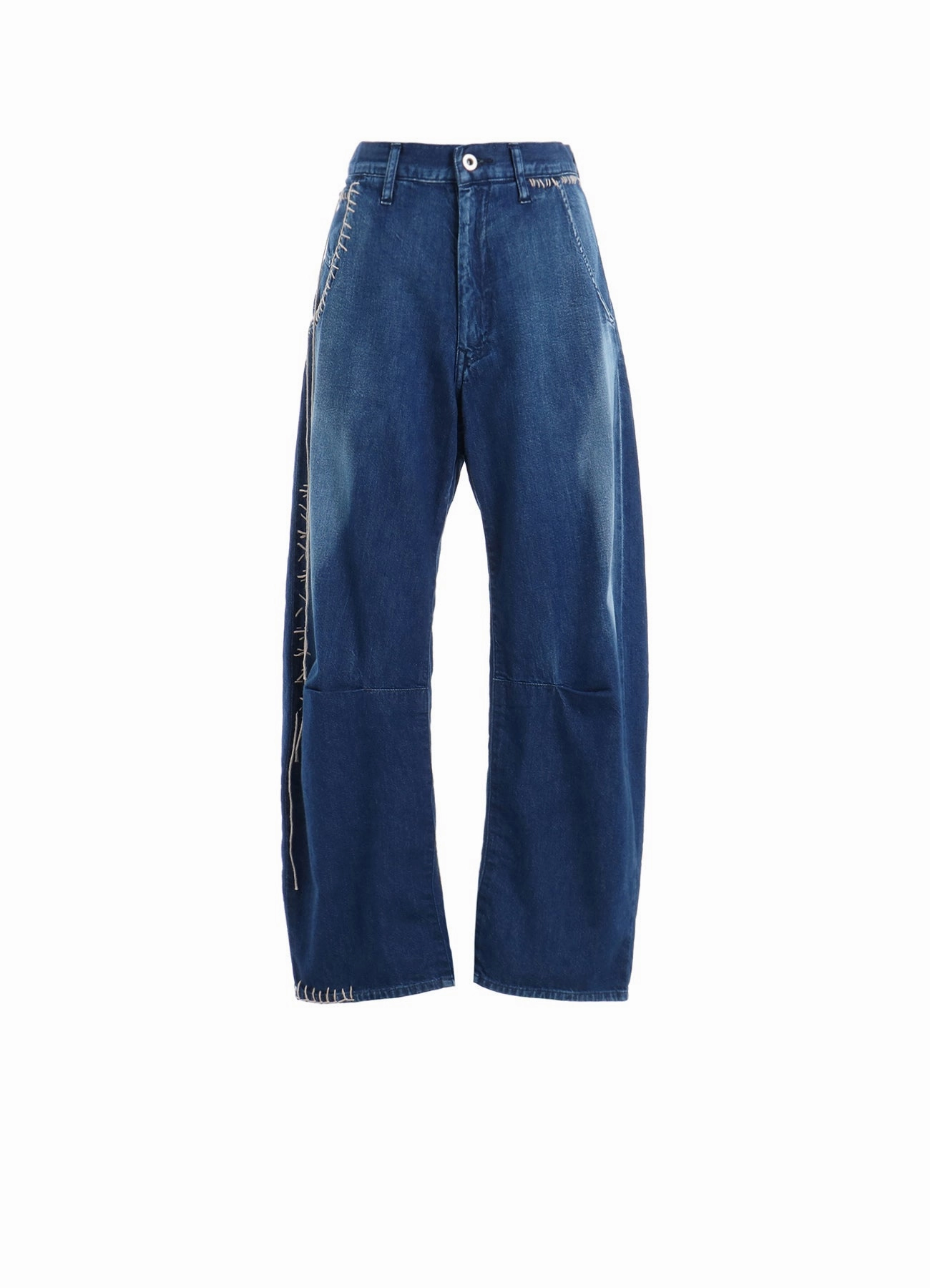 SPOTTED DENIM WIDE LEG GUSSET PANTS Sport Flex Chilly Weather Comfort