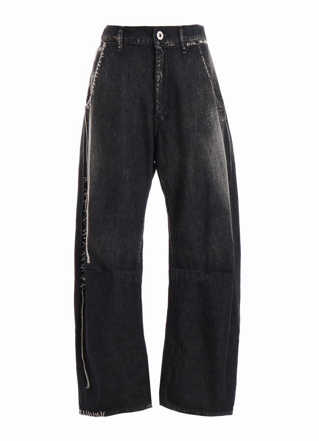 Practical Comfort SPOTTED DENIM WIDE LEG GUSSET PANTS