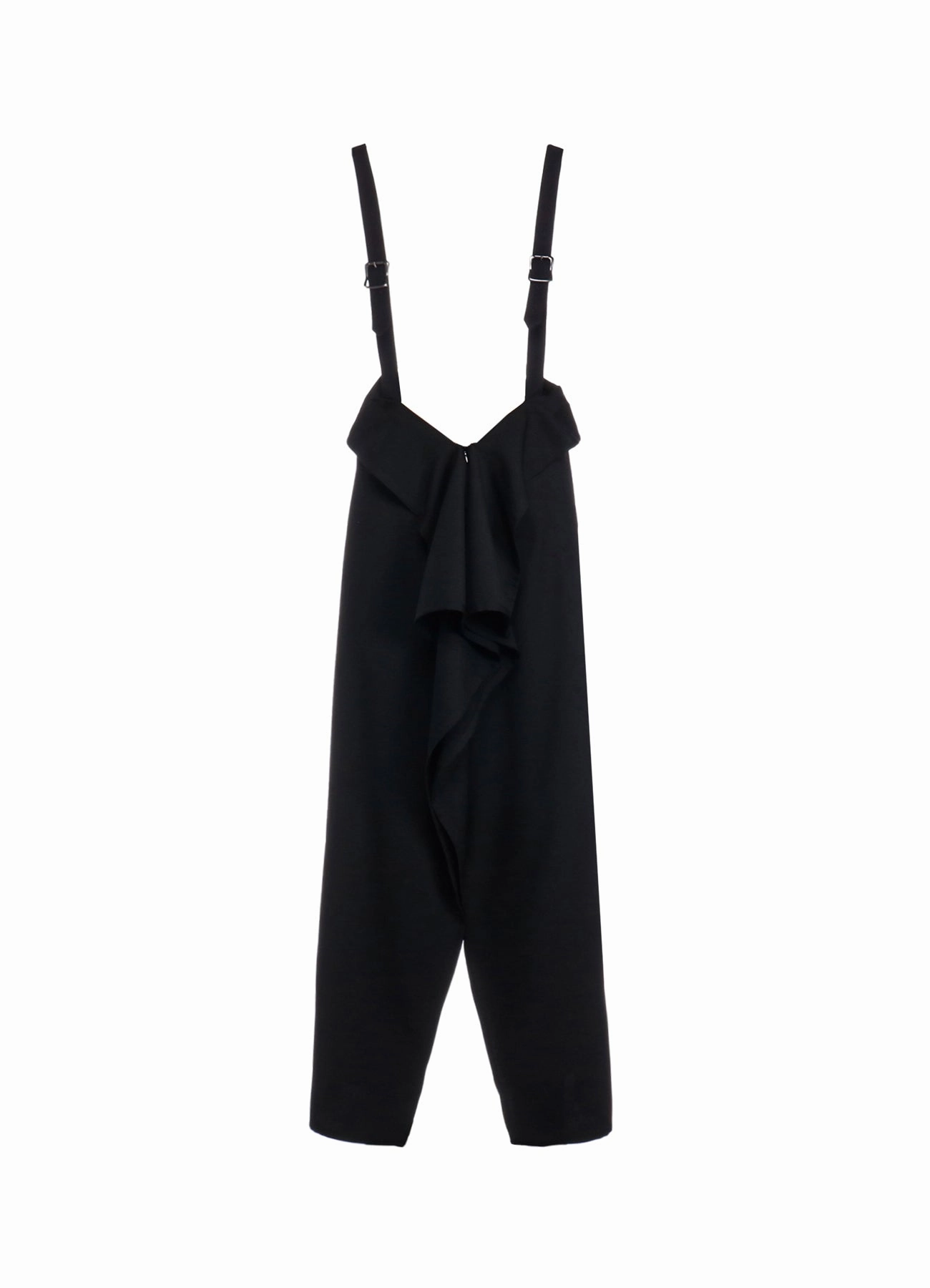 Everyday Look WOOL GABARDINE SQUARED SUSPENDER SKIRT