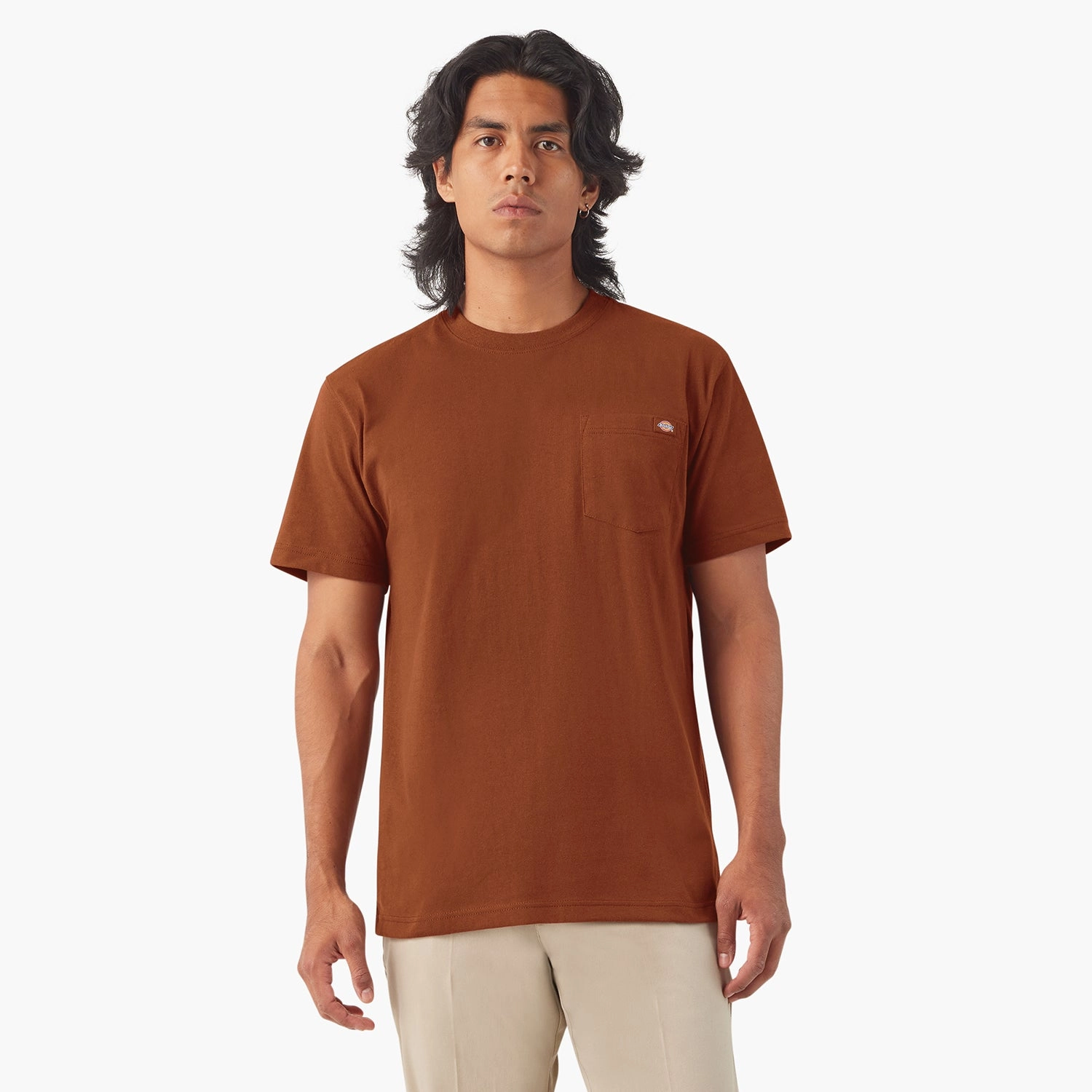 Casual Comfort Look Midweight Knit SS Heavyweight Pocket Tee - Mens
