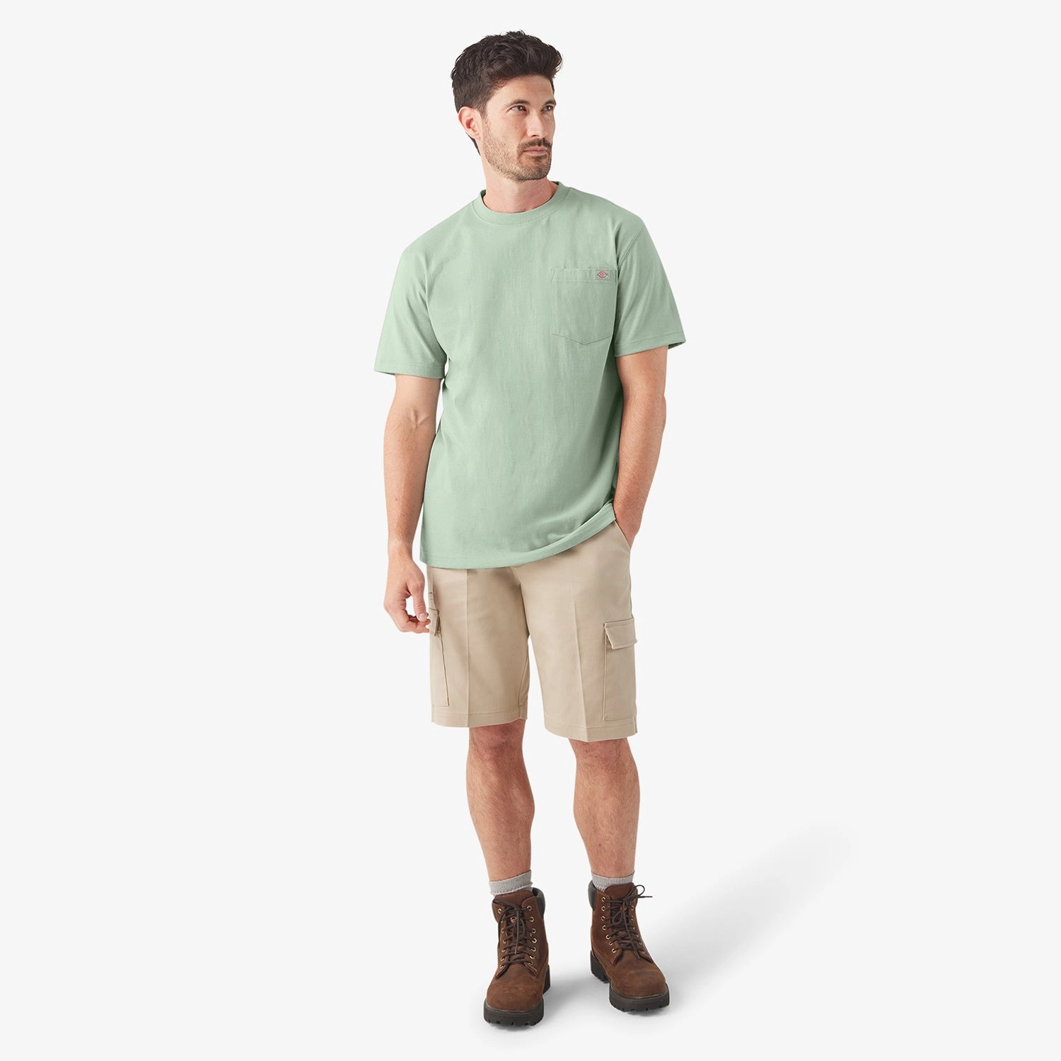 SS Heavyweight Pocket Tee - Mens Eco Friendly Dye